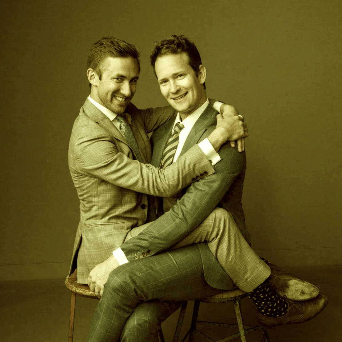 Brett and John Michael in studio